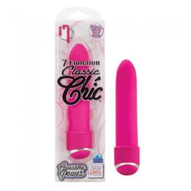 Classic Chic Standard Vibrator 7 Function 6 In. Pink