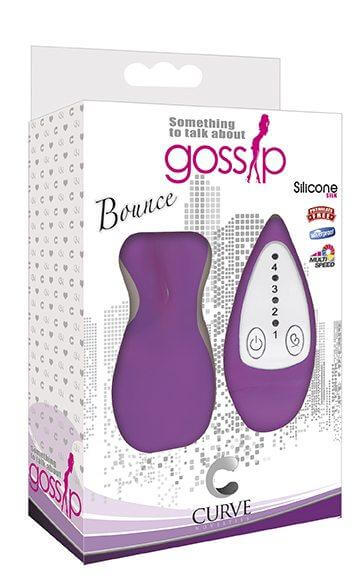 Silicone Bullet Vibrator Gossip Bounce 4 Speed Waterproof Egg Vibe Purple