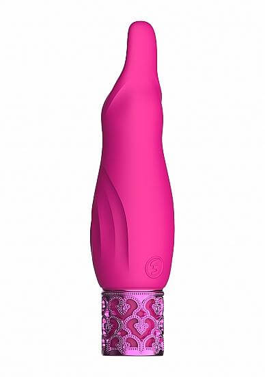 Silicone Rechargeable Bullet Multi Speed Royal Gems Sparkle Pink