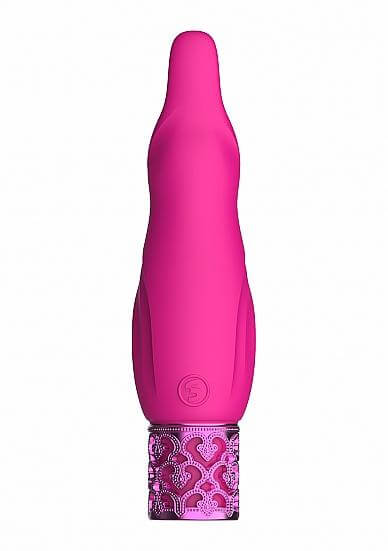 Silicone Rechargeable Bullet Multi Speed Royal Gems Sparkle Pink