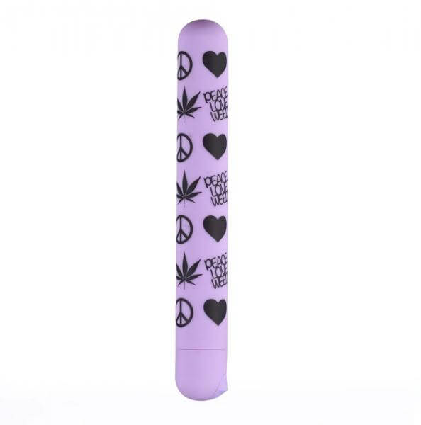 Long Silicone Rechargeable Vibrating Bullet Unity 420 Purple 6.5 In