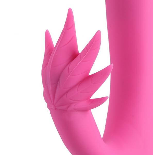 Maui Rechargeable Silicone Rabbit Vibrator Bendable 420 Pink 8 In.