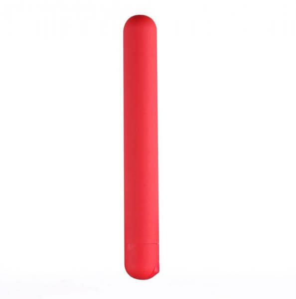 Abbie Long Waterproof Rechargeable Silicone Vibrating Bullet Red