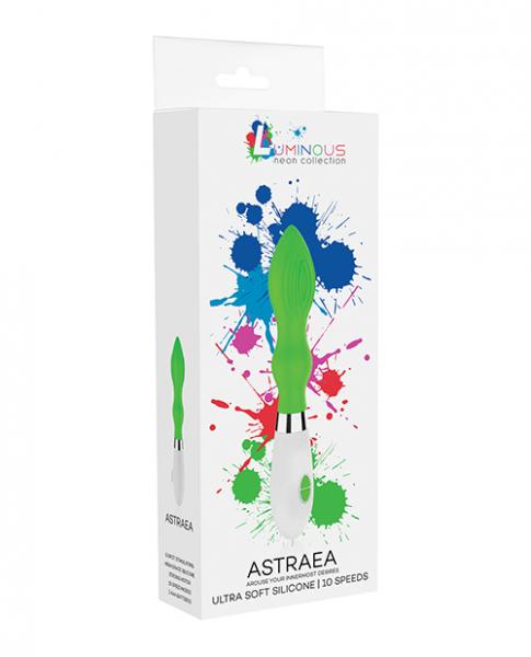 Astraea Ultra Soft Silicone Vibrator 10 Speeds 8 In. Green