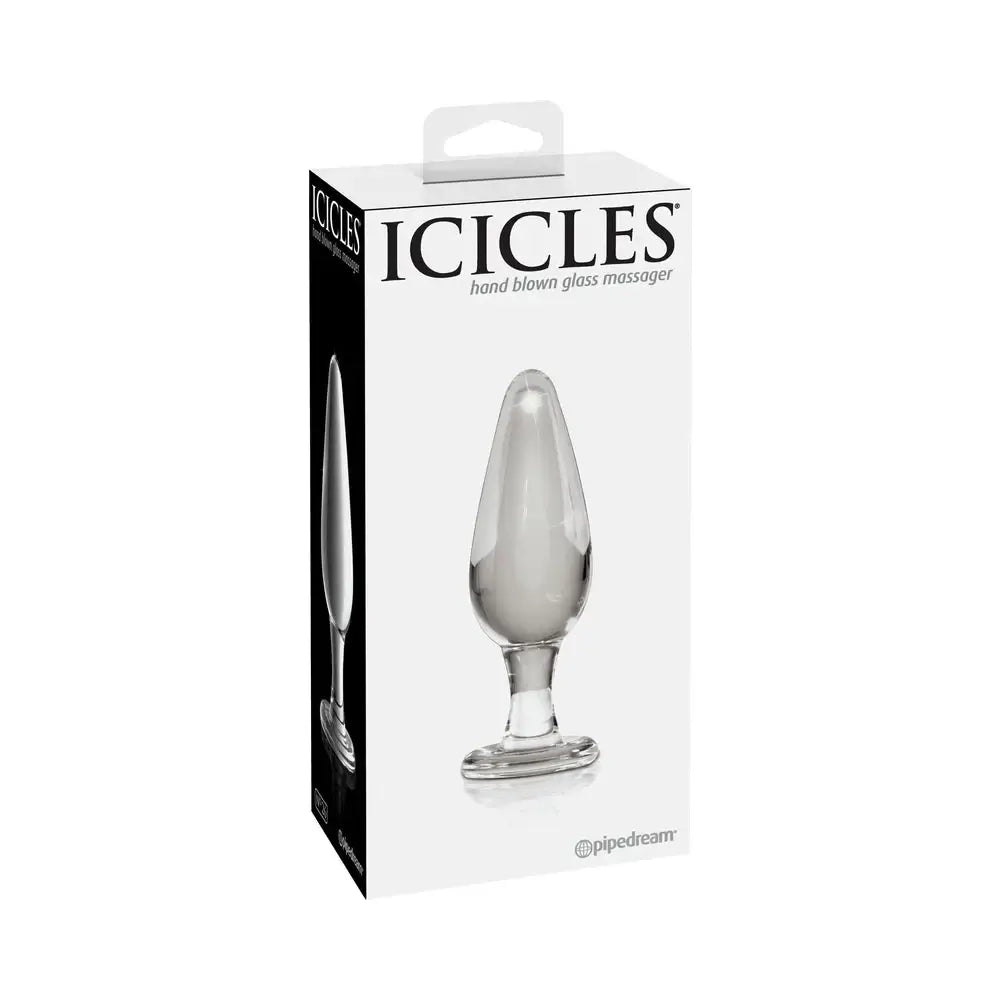 Glass Butt Plug Icicles No 26 Anal Plug Great For Temp. Play Clear