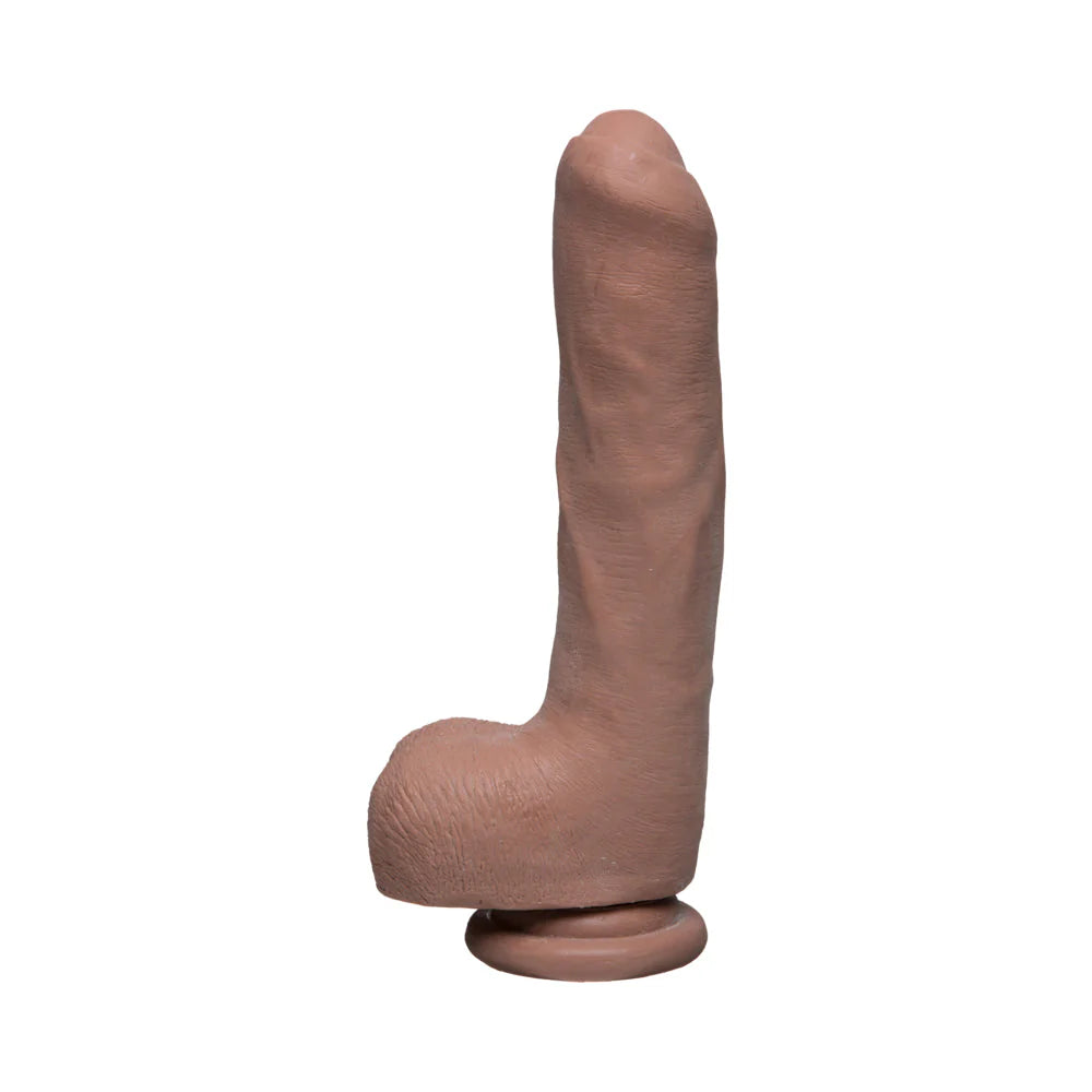 Realistic Ultraskyn Uncut Dildo With Balls The D Uncut D 9 Inches Tan