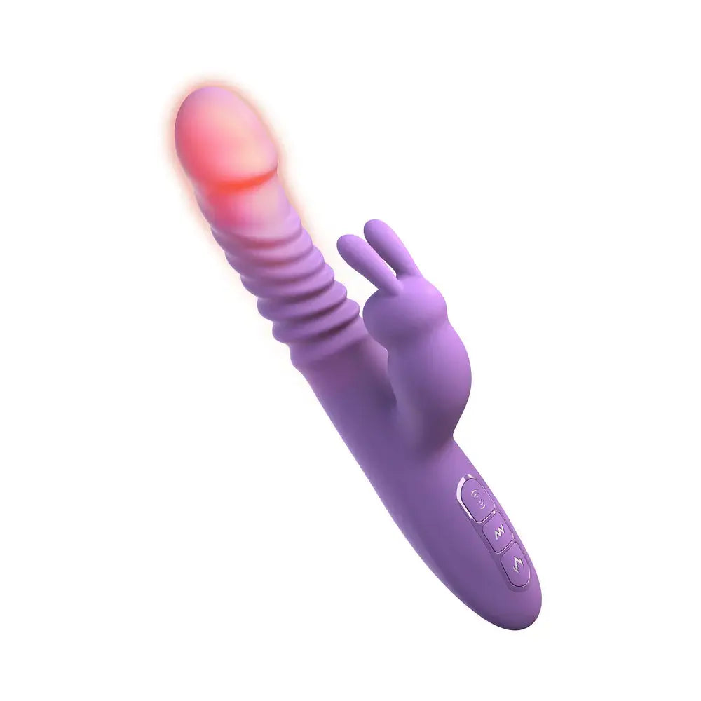 Rechargeable Thrusting Silicone Rabbit Fantasy For Her Her Purple