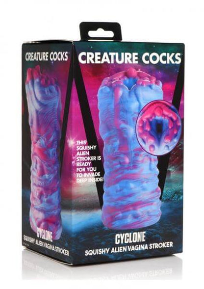 Cyclone Squishy Vagina Alien Masturbator Textured Tunnel Fantasy Stroker Pink/Blue