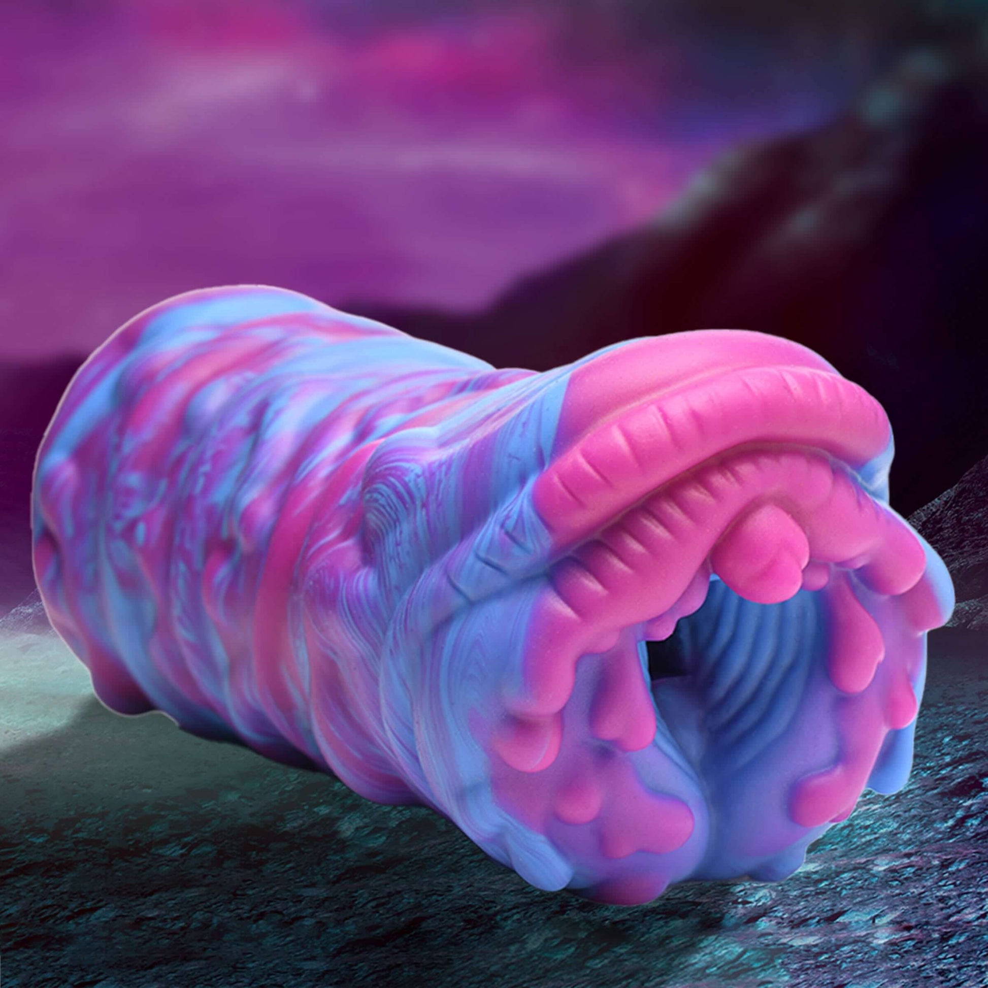 Cyclone Squishy Vagina Alien Masturbator Textured Tunnel Fantasy Stroker Pink/Blue