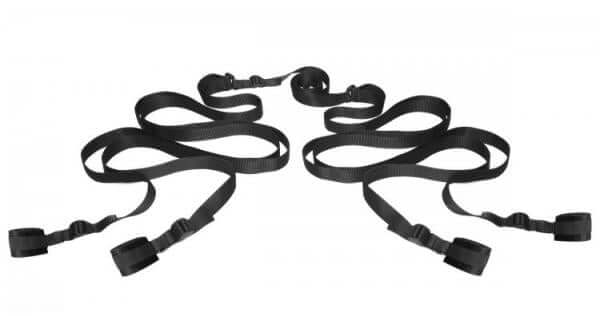 Bedroom Restraint System BDSM Under Bed Restraints Black