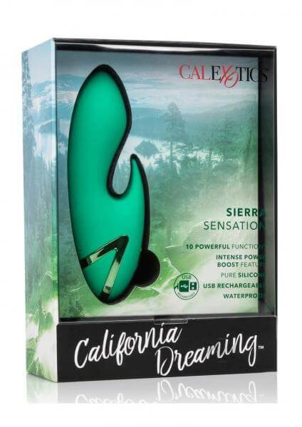 Silicone Rabbit Vibrator California Dreaming Sierra Sensation Green