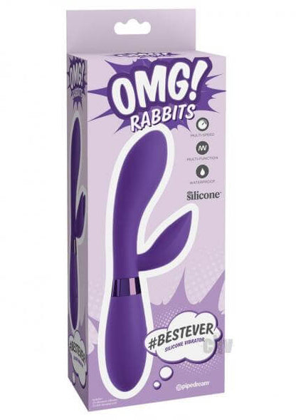 Waterproof Silicone Rabbit Vibrator OMG! Rabbits Bestever 8.25 In. Purple