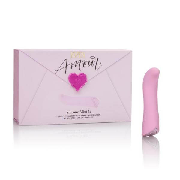 Waterproof Rechargeable Silicone G-Spot Vibrator Amour Mini G Pink