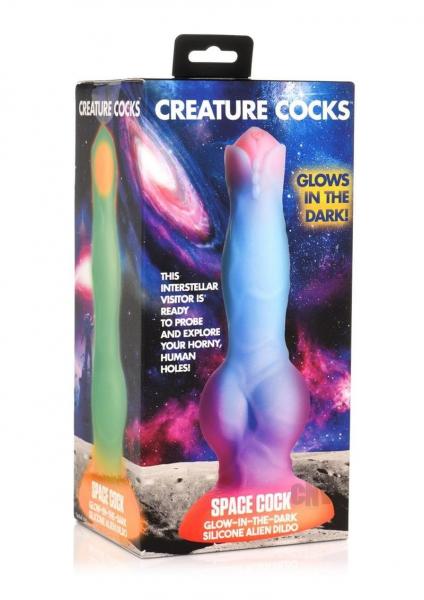 Creature Cocks Space Cock Silicone Alien Dildo Glow In The Dark