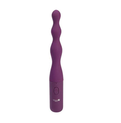 Vibrating Silicone Anal Beads Dani 10 Function Anal Vibe 7 In. Purple