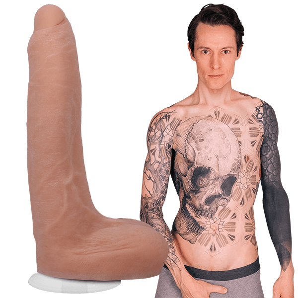 Porn Star Owen Gray Ultraskyn Dual Density Dildo With Suction Cup 8 In. Beige