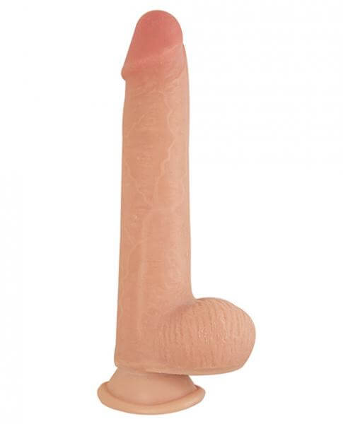 Realistic Dildo Moveable Life Like Skin Realcocks Sliders 8 Inches Beige