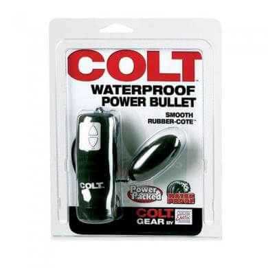 Waterproof Power Bullet Vibrator Multi Speed Colt Black