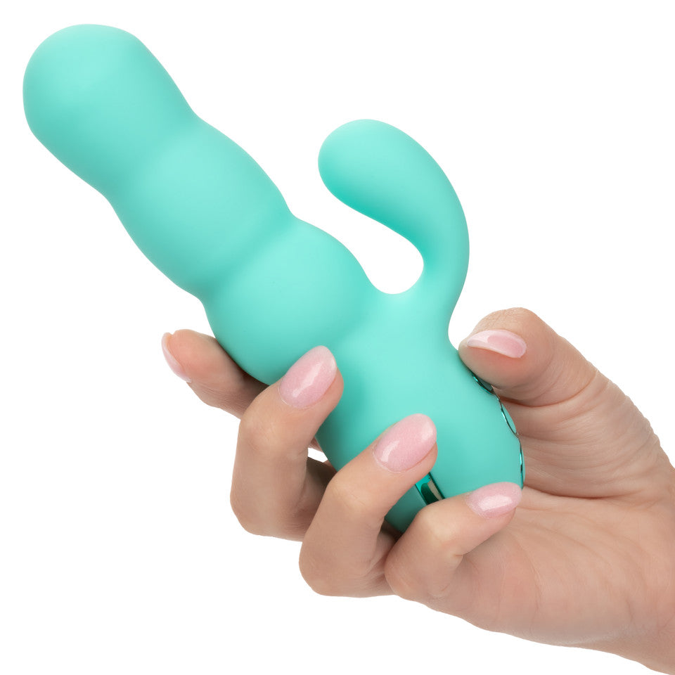 Rechargeable Thrusting Vibrator Cali Dreaming Del Mar Diva Teal