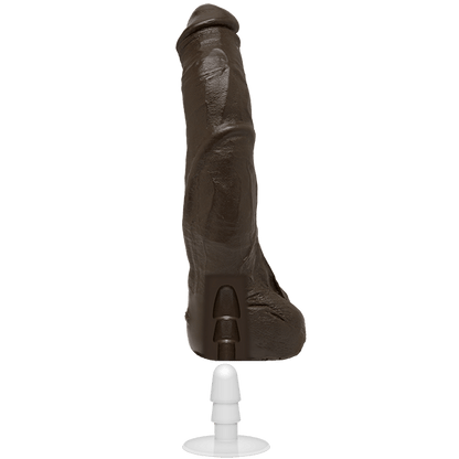 Porn Star Black Thunder Realistic Dildo Removable Vac-U-Lock 12 In. Brown