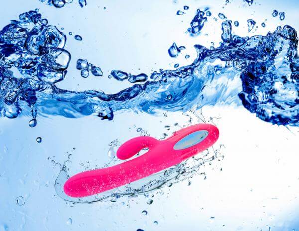 Viben Hypnotic Rechargeable Thrusting Rabbit Vibrator W/ Clit Stim Hot Pink