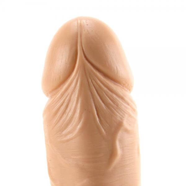 Big Boy Realistic Dildo With Balls And Suction Cup 9 In. Beige