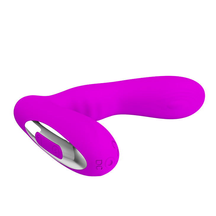 Silicone Prostate Massager Pretty Love Piper Double Pulsation Vibe Fuchsia