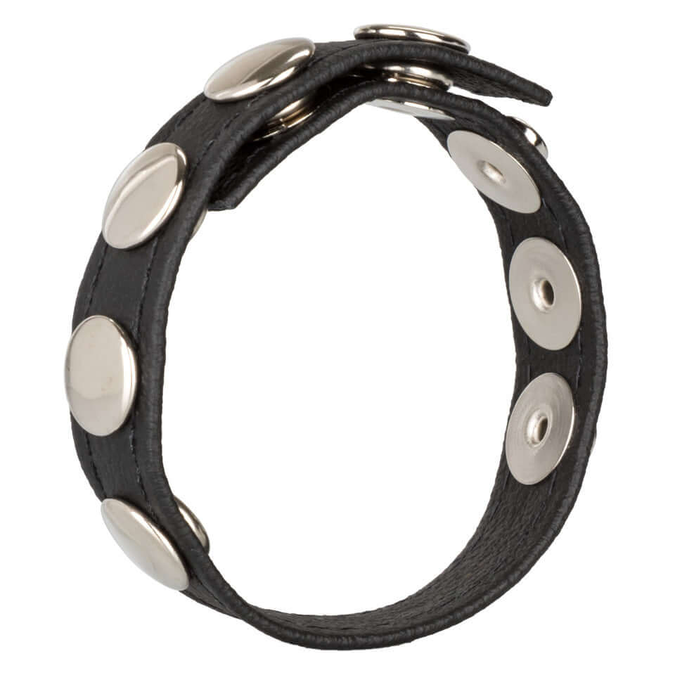 Leather Cock Ring Adonis Leather Collection Ares 5 Snap Ring Blk