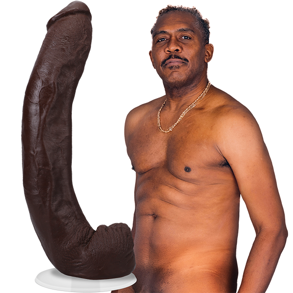 Porn Star Dredd Ultraskyn Dildo Signature Cocks 13.5 In.  Brown