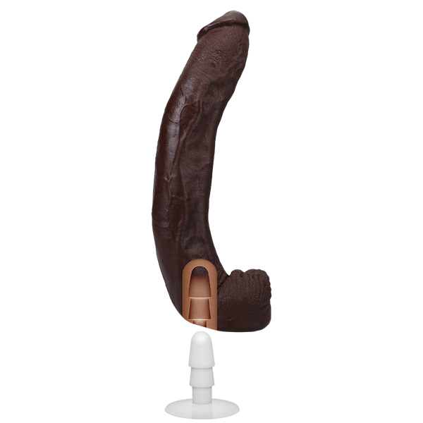 Porn Star Dredd Ultraskyn Dildo Signature Cocks 13.5 In.  Brown