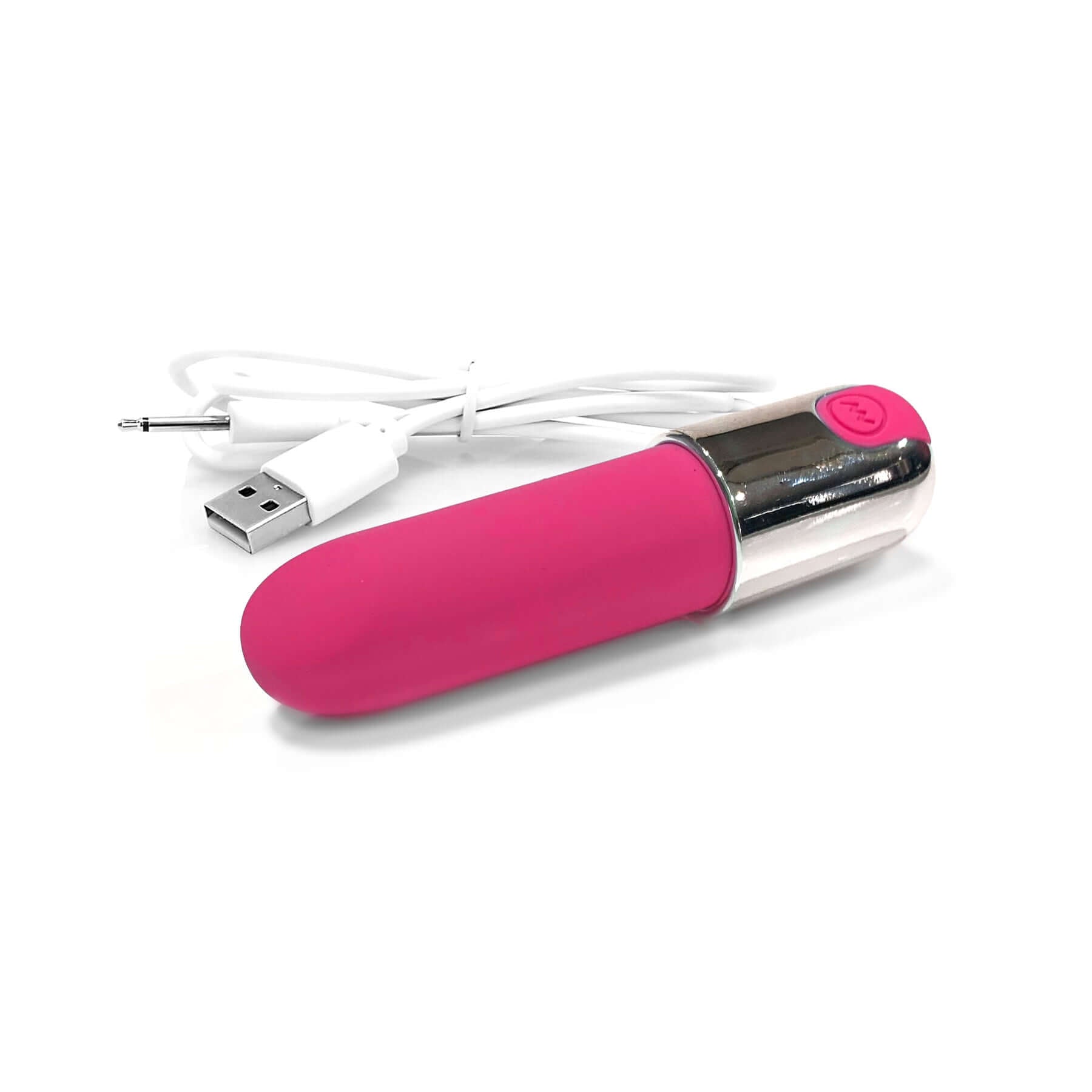 Nixie Smooch Rechargeable Lipstick Bullet Vibrator Pink Ombre 3.5 In.