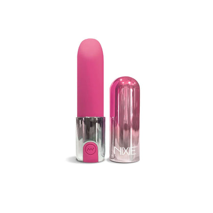 Nixie Smooch Rechargeable Lipstick Bullet Vibrator Pink Ombre 3.5 In.