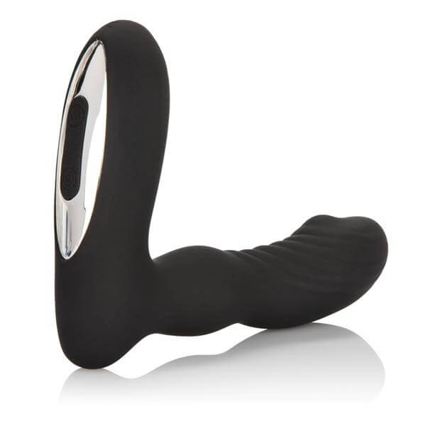 Vibrating Silicone Prostate Massager Wireless Pinpoint Probe Black