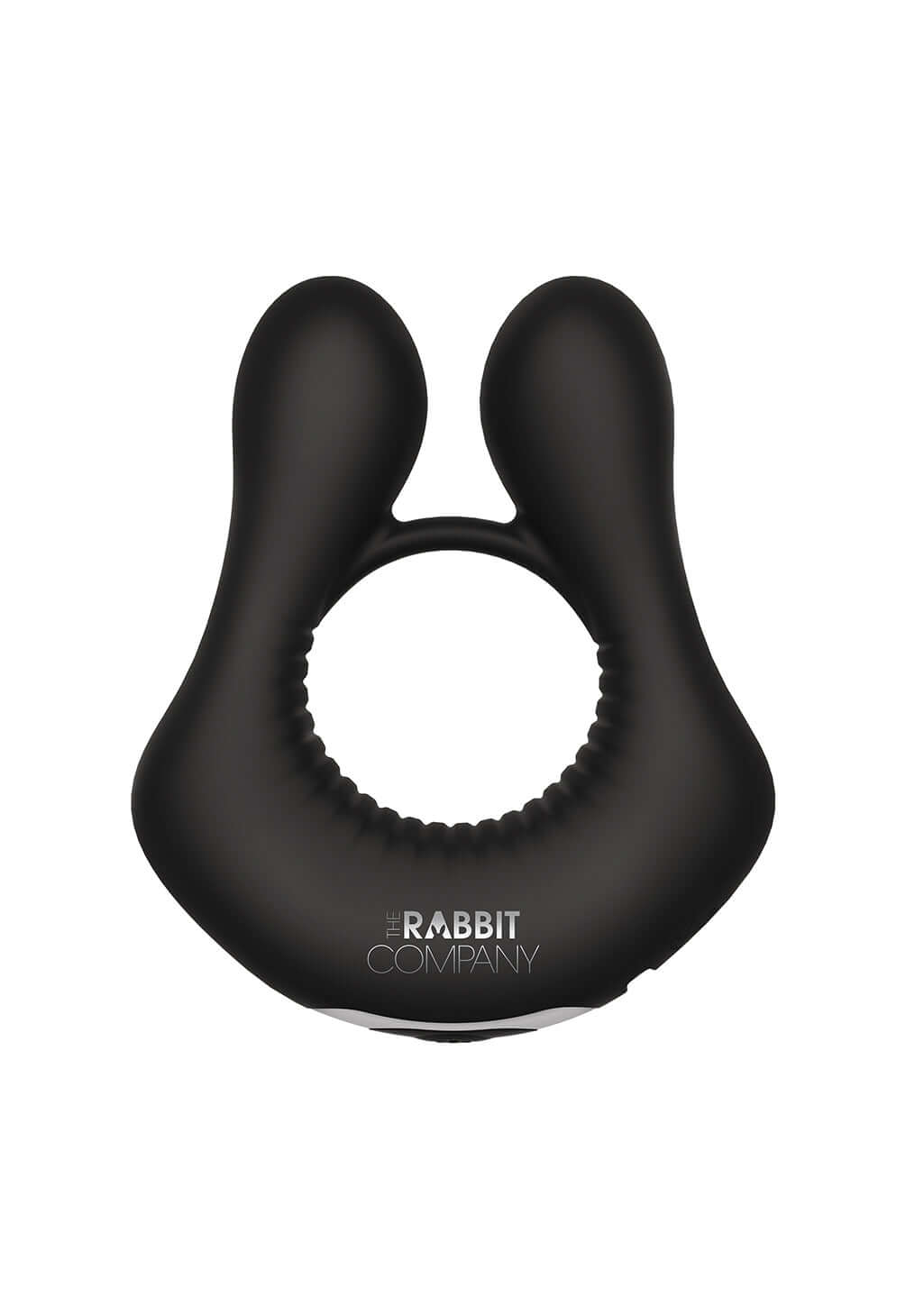 Rechargeable Silicone Vibrating Cock Ring The Deluxe Rabbit Ring Black