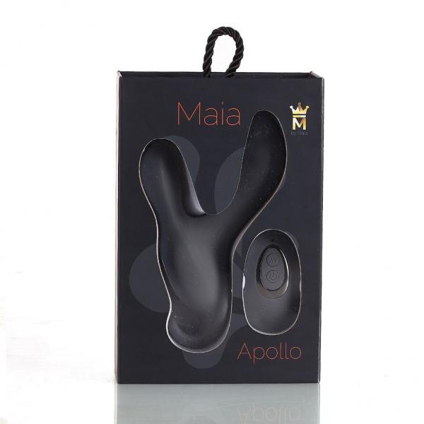 Rechargeable Apollo Silicone Prostate Massager P-Spot 6 In. Dark Grey