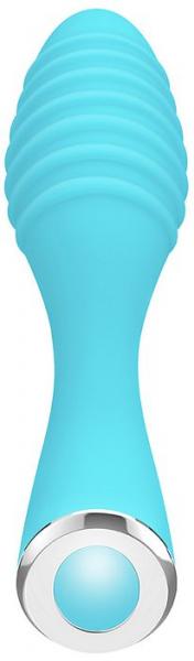 Silicone Rechargeable Waterproof Vibrator Little Dipper 4 In. Blue