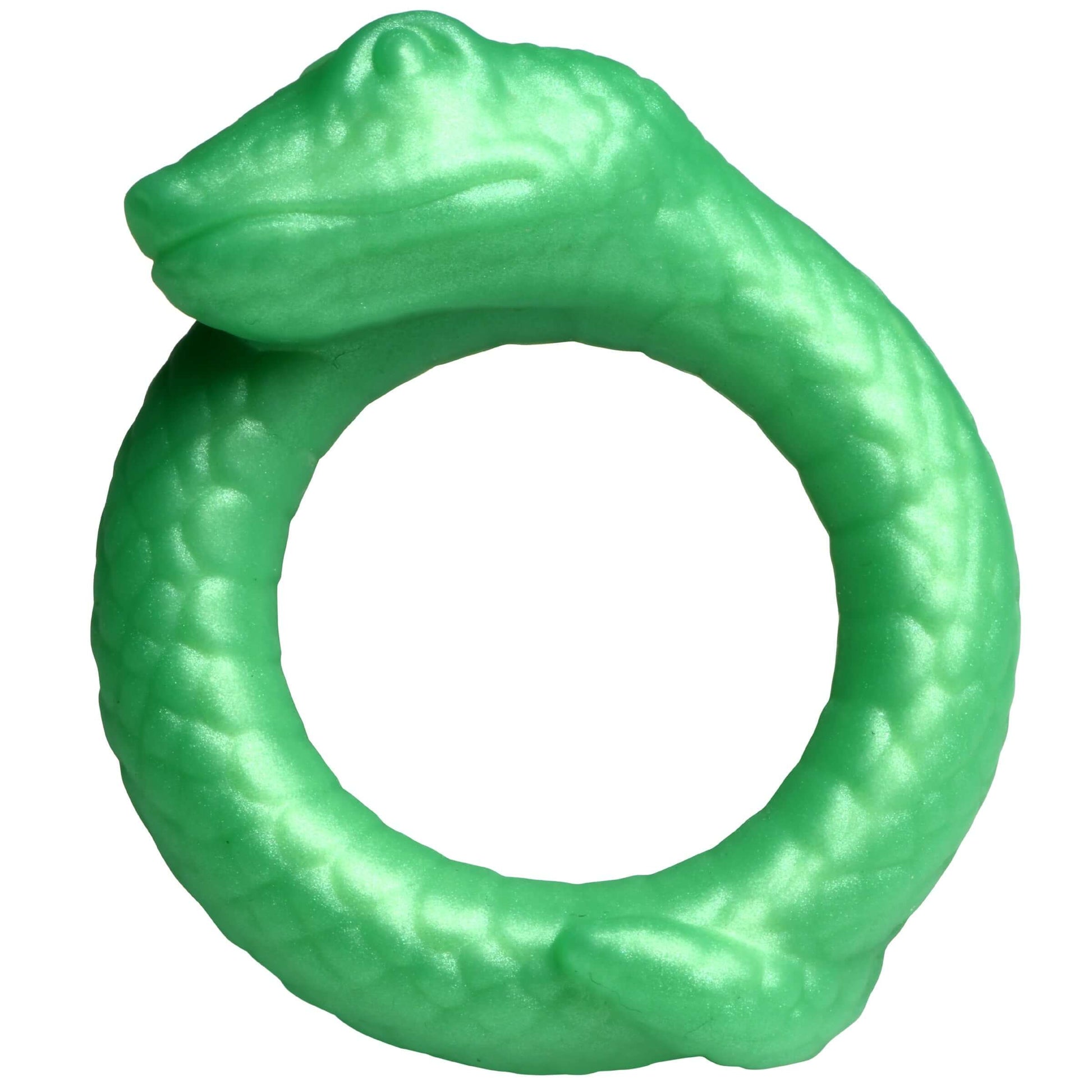 Silicone Penis Ring Creature Cocks Serpentine C-Ring Green