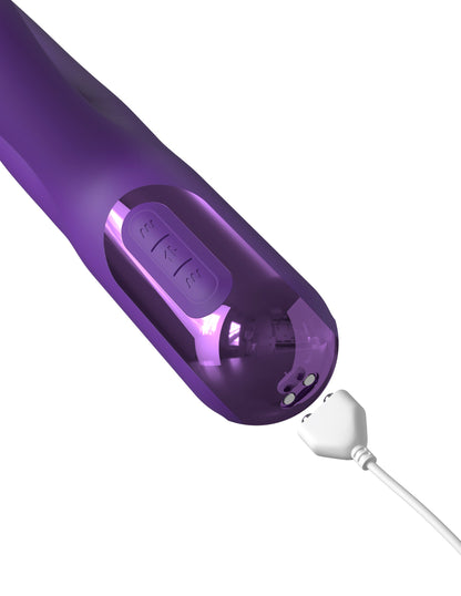 Thrusting Silicone Vibrator Fantasy For Her Super SoniX Purple
