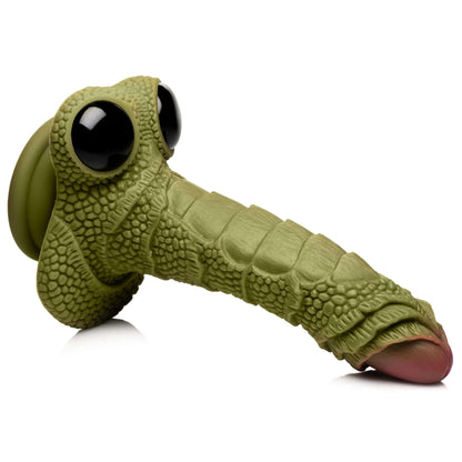 Silicone Dildo With Suction Cup Creature Cocks Swamp Monster Scaly Green