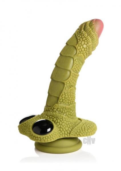 Silicone Dildo With Suction Cup Creature Cocks Swamp Monster Scaly Green