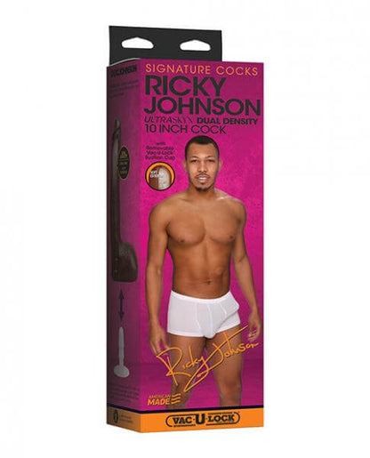 Signature Cocks Ricky Johnson Ultraskyn Cock With Removable Suction Cup 10 In Brown