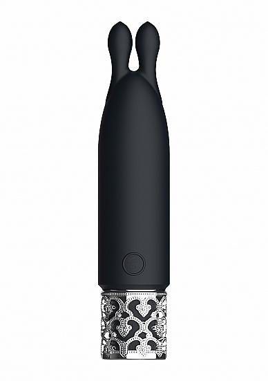 Rechargeable Silicone Bullet Vibrator Royal Gems Twinkle Black
