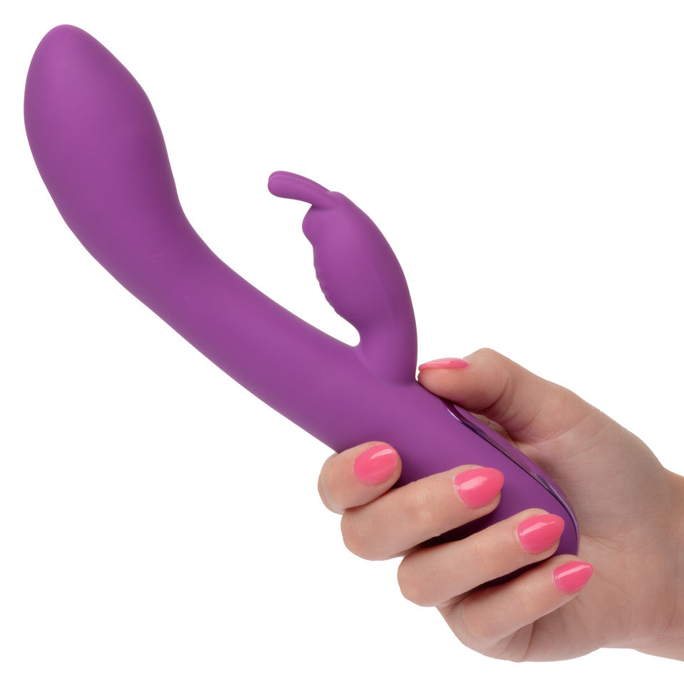 Warming Silicone Rabbit Vibrator Rechargeable Jack Rabbit Elite Purple