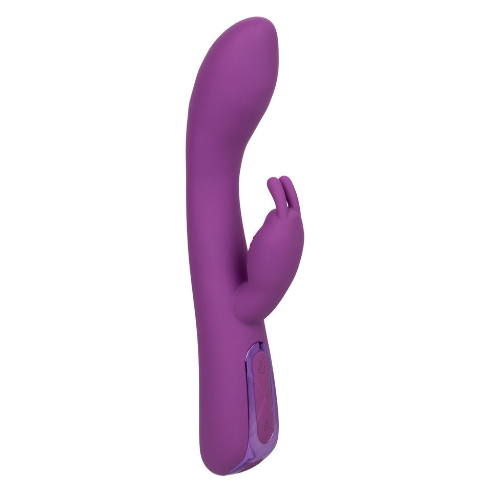 Warming Silicone Rabbit Vibrator Rechargeable Jack Rabbit Elite Purple