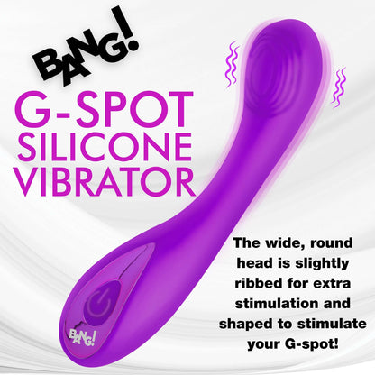 G-Spot Silicone Rechargeable Multi Speed Vibrator Purple