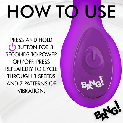 G-Spot Silicone Rechargeable Multi Speed Vibrator Purple