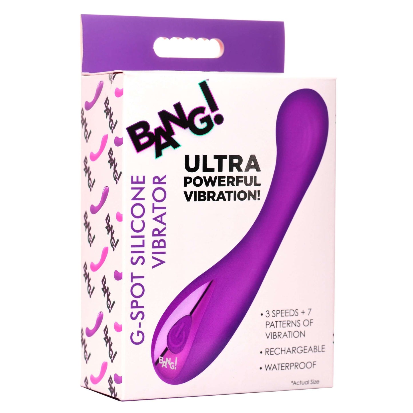 G-Spot Silicone Rechargeable Multi Speed Vibrator Purple