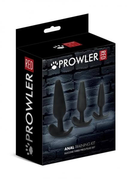 Silicone Tapered Anal Training Kit Prowler Red Blk