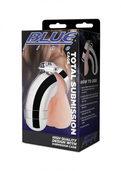 Total Submission Male Chastity Device Stainless Steel Cock Cage BDSM