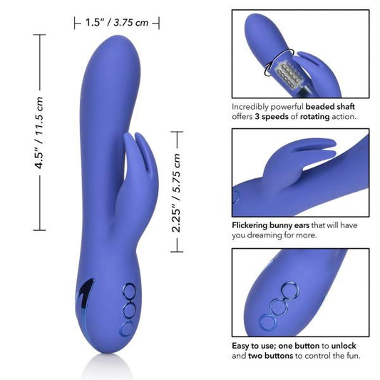 Waterproof Rechargeable Vibrator California Dreaming Beverly Hills Bunny Vibe